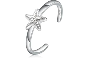 CHIC & ARTSY Women Toe Ring Dainty 925 Sterling Silver Animals Created Opal Adjustable Single Toe Ring for Women Beach Jewelry