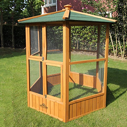 pets imperial® stunning wooden bird aviary hexagonal
