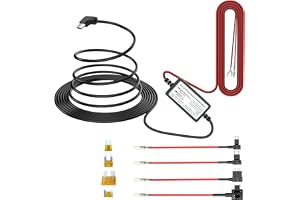 GUUZI Type C 12V-24V till 5V/2.5A Dash Cam Hardwire Kit, USB C Hardwire Kit för Dash Camera Bil Dash Camera Laddare Strömkabe