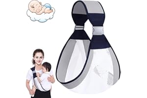 YIMINI 3D Netzstoff Tragetasche Baby, Multifunktionale Babytrage, Multifunktionale Leichte Babytrage, Baby Tragetuch, Babyschale Für Neugeborene Und Kleinkinder Bis 20kg (Graues Netz)