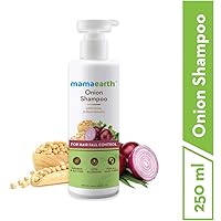 Mamaearth Onion Hair Fall Shampoo for Hair Growth & Hair Fall Control, with Onion Oil & Plant Keratin 250ml