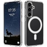 Rongep Samsung Galaxy S26 i&ccedil;in Şeffaf Kılıf Mag-Clear G&uuml;&ccedil;l&uuml; Manyetikli [MagSafe ile Uyumlu] S26 Koruyucu Sararmaya Dayanıklı 