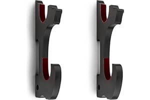 Ekkhysis Supporto per spada da parete a 2 ripiani, in velluto, imbottito, con gancio per Katana, regolabile, per Samurai, Spada, Tanto, Rapier, spada leggera, Cosplay