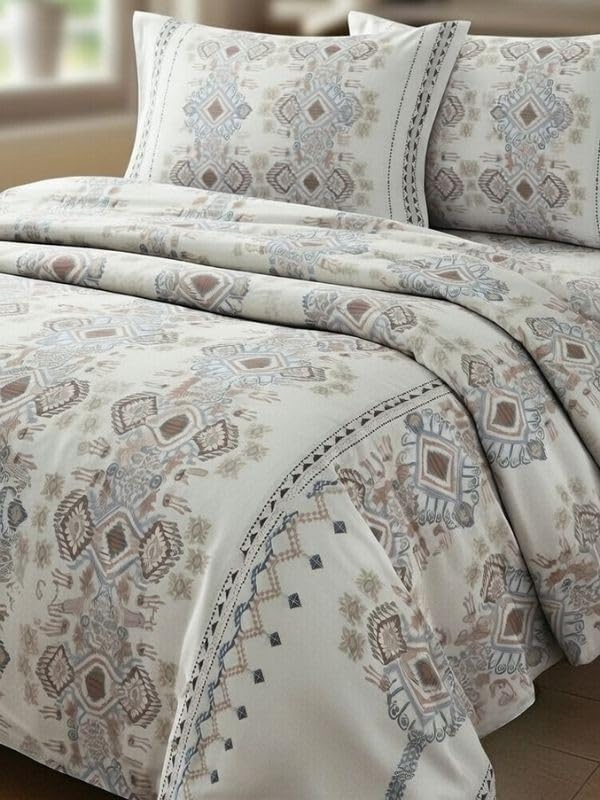 Mulberry Kilim Etnik Desen Çift Kişilik Nevresim Takımı 200x220 cm 4 Parça