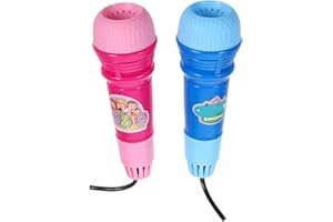 TOYANDONA Plastic Microphone Toy Echo Microphone for Kids Lightweight Portable Role Play Musical Toy for Toddlers Preschool Fun