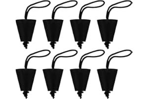PATIKIL Kit universale per kayak Scupper Plug Plug in silicone adatto per fori Scupper Fori di scarico Tappo con cavo per Kayak Canoe