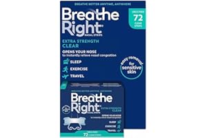 SMART BUNDLES Nasal Strips Extra Strength 72 Pcs Breathe Right | Instantly Relieves Nasal Congestion | Helps Reduce Snoring | Drug-Free Clear Snoring Strips