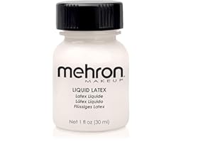 Mehron Latex Liquid 1 oz - Clear w/Brush (Carded)