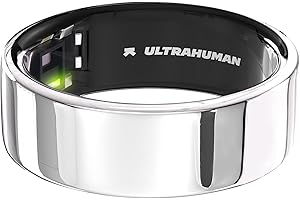 ‎ULTRAHUMAN ULTRAHUMAN Ring AIR - Kein App-Abonnement - Smart Ring - Size First mit Größenkit - Verfolgen Sie Schlaf, Workouts, Herzfrequenz, HRV - Bis zu 6 Tage Akkulaufzeit (Größe 8)