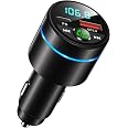 Mohard Trasmettitore FM Bluetooth 5.3 Per Auto, Ricarica Rapida PD 30W & QC3 .0 18W Adattatore Bluetooth Auto Interamente In Metallo, Cancellazione Del Rumore Per Chiamate In Vivavoce, Musica Hi-Fi – Radio FM - 7