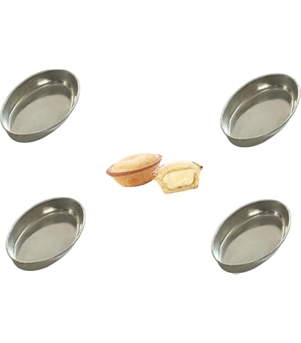 Stampi Per Pasticciotti Leccesi NAMAI - 12 Pezzi, Alluminio Antiaderente, 10.5x7cm, Made In Italy - Foto 12