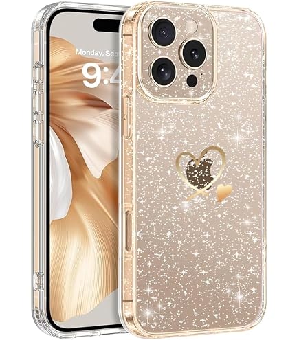 LeYi IPhone 16 Pro Max Hoesje – Met 2x Gehard Glas – Glitter Diamond Zand – Siliconen Bumper – Paars-blauw Kleurverloop – 6,9 Inch