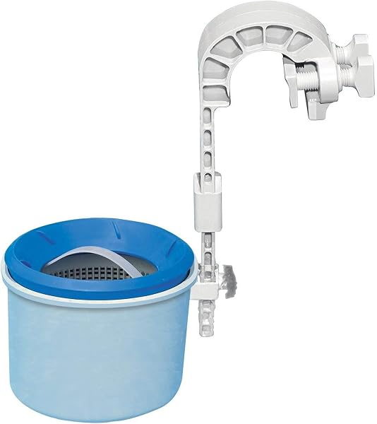 Intex Oberflächenskimmer - Deluxe Oberflächenskimmer zur Wandmontage - Hängeskimmer, 28000E, Grau, 20.96 x 24.13 x 33.02 cm - 1