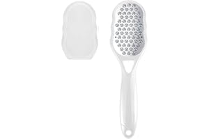 SICHY Foot Rasp Hard Skin Remover, Dead Skin Remover for Feet with Dander Container, Premium Stainless Steel Feet Care Callus Shaver for Dry Wet Foot Heel Callus, Dead, Cracked Skin