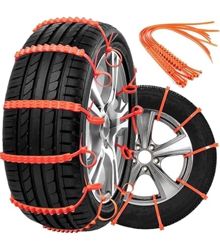 Chaînes à Neige Pour Moto - Lot De 10 Sangles Antidérapantes En Nylon - Pour Pneus Moto, Scooter, Vélo électrique - 7