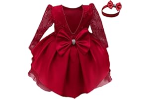 NNJXD Bambina Vestito Tutu Vestiti Floreale Natale Vestito Concorso Senza Schienale Vestito da Sposa