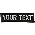 Tactical Gear Junkie Rectangular Customizable Text 1x3 Patch w/Hook Fastener Patch - Black