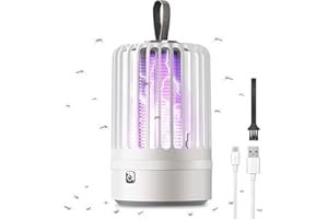 GBARAN Insektenvernichter, Mückenlampe 2-in-1, elektrischer Fliegenvernichter, leistungsstarker 2800-V Insektenschutz, Fliegen und Mückenfänger für Innen,Außen,Garten,Camping