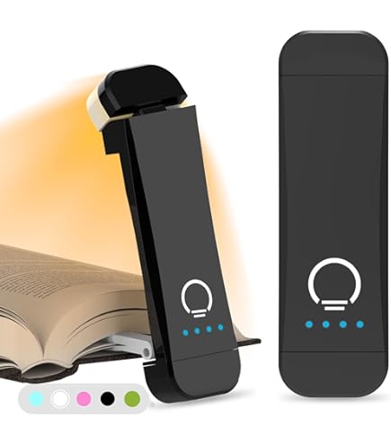 ZKLiLi Lampe De Lecture Pour Lit De Pince, Lampe De Livre Rechargeable USB, Cadeau De Livre Pour