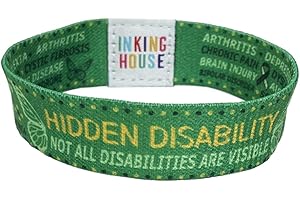 PAPER PLANE LONDON Hidden Disability patient elastic Wrist band wristband butterfly