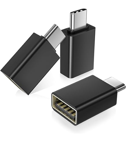 BAERTMY-Adaptateur Usb C Vers Usb 3.0  Paquet De 2 , Otg Type C Vers Type A Compatible Avec Macbook Smartphones Usb C Et Peripheriques Type C Noir Et Or