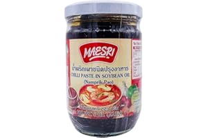 MAESRI BRAND Chilli Paste in Soya Bean Oil / Nam Prik Pao (225g) by Maesri