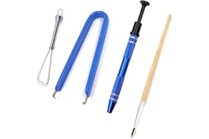 Byhoo Keyboard Lube Kit 4PCS Switch Puller Lube Station Keycap Puller Remover for Mechanical Keyboard Switch Stem Holder Suit Cherry MX Gateron Kailh Switches Keyboard Cleaner Clean Kits 4 Prong Tool