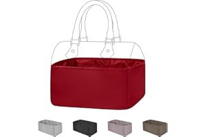 DGAZ Handtaschen Organizer Einsatz, Seide Handtaschenorganisator für LV Speedy Nano/20/25/30/35/40/45 Tasche, Luxus-Handtaschen & Tote Innentaschen (Rouge casaque, Speedy 30)