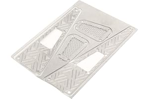 Dilwe Calcomanías Decorativas de Coche RC, Pegatina Decorativa Duradera de Acero Inoxidable para Coches Traxxas 1/18 RC