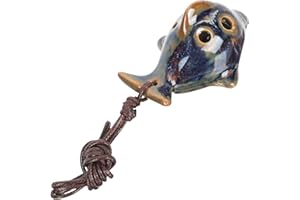 SAFIGLE Ocarina Instrument：Ceramic 6-Hole Ocarina Alto C Portable and Creative Gift for Children Birthday, Christmas, New Year- Fish Shaped Wind Instrument for Beginners