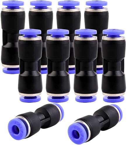 4 Stück Pneumatik Steckverbinder 8mm, Gerade Pneum Produktbild-Vorschau 10