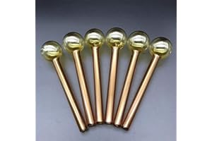 RORA 4 Pouces Longueur 10 pcs Verre Brûleur À Huile Tuyau Épais Coloré Main Pipes Accessoires pour Fumer Bong Pipe Dab Plate-Forme Pétrolière (Orange)