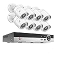 Tomvision CCTV 8 Channel Camera Kit with Night Vision and P2P (8 x 2.0MP/1080P AHD Metal Outdoor Camera + DVR)