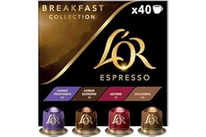 L'OR Espresso Breakfast Variety Box Coffee Pods x40 Nespresso®* Compatible