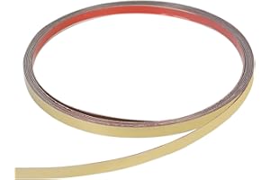 TWSOUL Modanature decorative e rivestimento da parete, autoadesive, in metallo, con pellicola protettiva, flessibili da rimuovere per pareti, piastrelle, telai a specchio, decorazioni per mobili