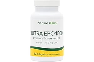 NATURE'S PLUS NaturesPlus Ultra EPO 1500 mg Evening Primrose Oil Supplement - Premium Quality, High GLA, One a Day - Gluten Free - 60 Servings