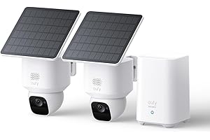 SoloCam E30 eufy: zasilanie słoneczne, obrót 360°, śledzenie AI, klarowność 2K, bezprzewodowa kamera zewnętrzna, eufy Security, kompatybilna z HomeBase S380, brak opłat miesięcznych (with homebase)
