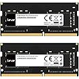 Lexar SODIMM DDR4 RAM 16GB Kit (2x8GB), 3200 MHz DRAM, 260-Pin DDR4 SODIMM Laptop Ram, High-Performance SO-DIMM, PC Laptop Computer Memory (LD4S08G32C22ST-BGD)