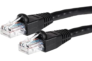 Maplin Ethernet Cable 5M Black, CAT6 Gigabit UTP LAN Network Cable RJ45 High-Speed 10Gbps Compatible with Laptop/PC, CCTV, PS4/5, Xbox, Switch, Modem, Router, Smart TV, Printer, Sky Box, WiFi Extender