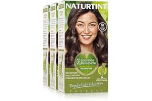 Naturtint Biobased | farba do włosów bez amoniaku | 5N kasztanowy brąz jasny | wysoka zawartość naturalnych składników | 3 sztuki w opakowaniu | 510 ml