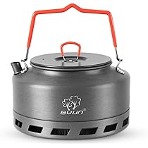 Camping Wasserkocher 1,4L Aluminium - Leichter Outdoor Kocher Mit Tasche