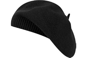 Qinfren Femmes Classique Français Chapeau de Béret Bonnet Elégant Automne Hiver pour Femme