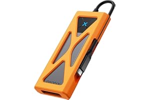 iDsonix Carcasa M.2 NVMe [Diseño Integrado con Protección Robusta], Carcasa SSD M2 de 10 Gbps USB-C 3.2 Gen2, Caja Disco Duro para SSD M.2 NVMe y SATA, Caja M.2 NVMe con UASP Trim