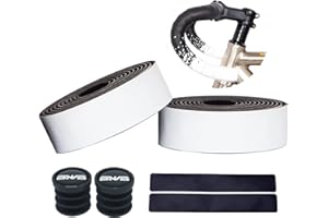 PLATTBK Bande de Guidon de Vélo,Ruban de Cintre Absorption Des Chocs Antidérapante Guidolines de Cyclisme sur Route 2 Pièces