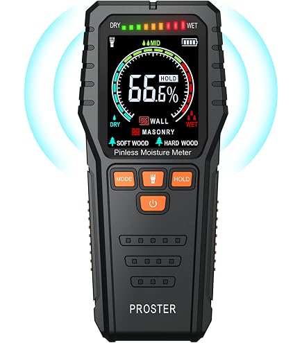 Proster Multimètre Numérique 9999 Points TRMS Auto - Mesure Tension Courant Température Inductance