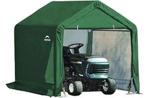 ShelterLogic Folien Zeltgarage Gerätehaus | Grün | 180x180x180 cm