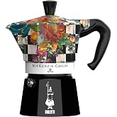 Bialetti Moka Express MacKenzie: 3 Cups Ocak &Uuml;st&uuml; Espresso Pişirici 130ml Karma Renk Al&uuml;minyum G&ouml;vde