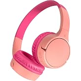 Belkin SoundForm Wireless Over-Ear Headphones with Built-in Microphone for Kids, iPhone for Online Learning, School and Travel