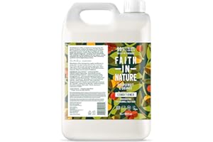 Faith In Nature Natural Grapefruit & Orange Conditioner, Invigorating, Vegan & Cruelty Free, No SLS or Parabens, For Normal to Dry Hair, 5L Refill Pack