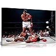 Panther Print, Large Canvas Wall Art, Beautiful Living Room Framed Prints, Quality Canvas Pictures, Muhammad Ali Boxing Sonny Liston, Print for Special Occasions (12 x 8 Inch)